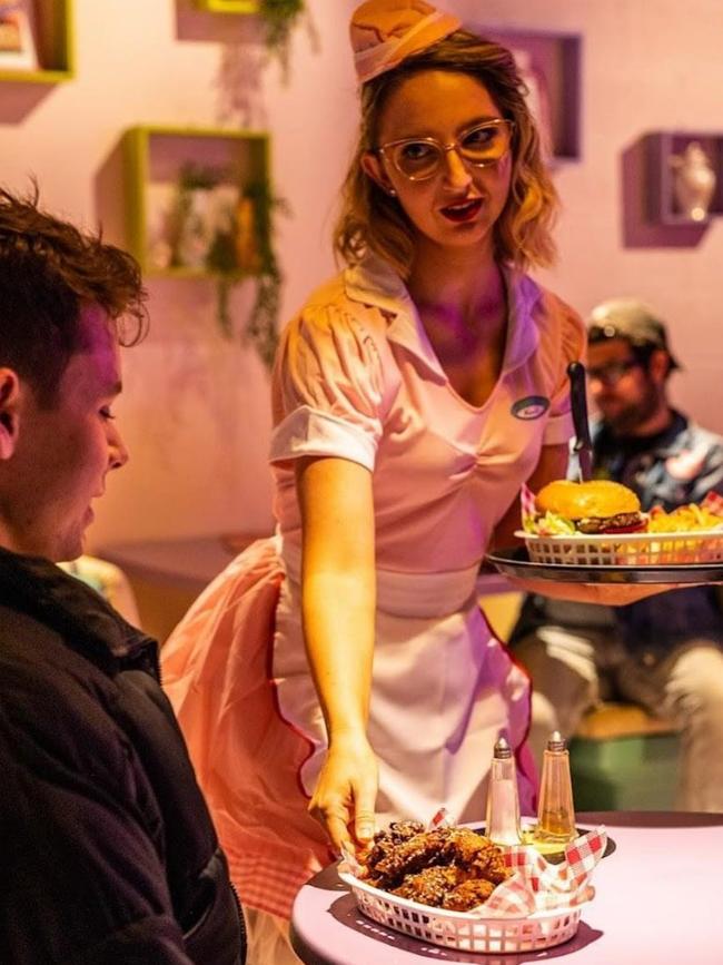 Pop-up diner Karen’s serves burgers by deliberately rude and unprofessional staff. Picture: Instagram.