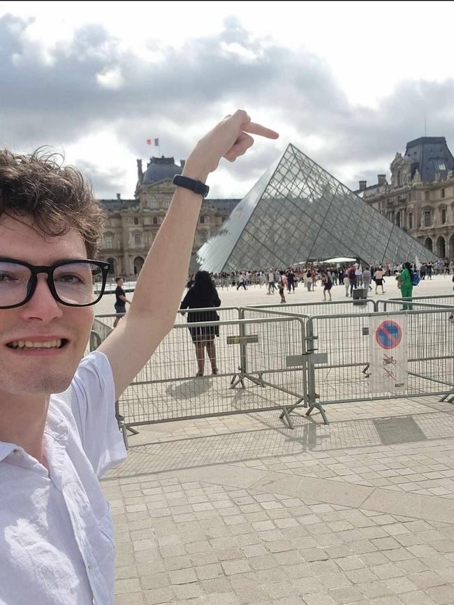 It wasn't all work and no play for Warwick McDonald's barista Drew McConville during his first overseas trip to Paris for the 2024 Paralympics. Photo: Supplied