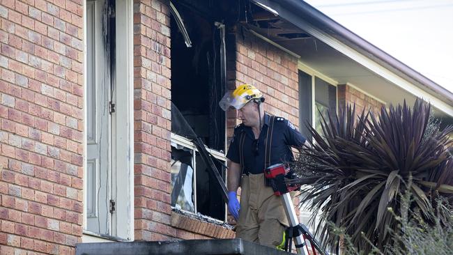 Three vacant houses hit by arson at Old Main Road, Bridgewater. Picture: Chris Kidd