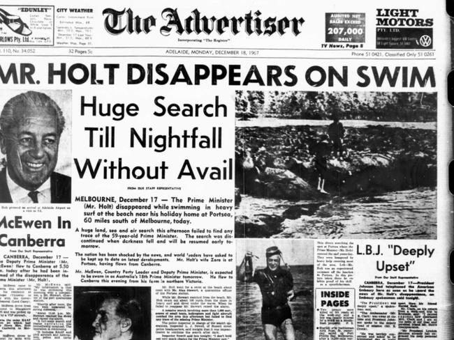 How the news of PM Harold Holt’s disappearance was really reported, pre-Twitter