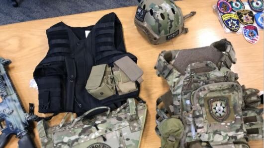 Items seized by police as part of the investigation. Picture: Queensland Police Service