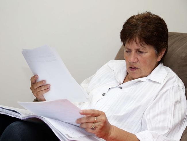 Morehu-Barlow’s mother Andre Barlow reads jailhouse letters from her son. Picture: Tertius Pickard