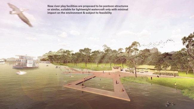 A “river pool” area is part of the plans. Source: Murray Bridge Council