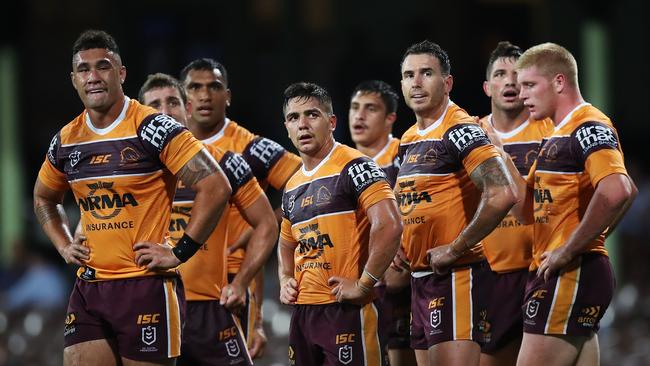 The Broncos were handed a reality check in Sydney. Picture: Phil Hillyard