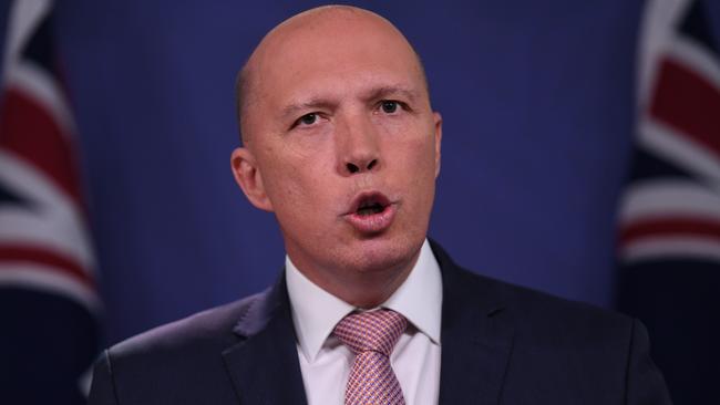 Home Affairs Minister Peter Dutton. Picture: AAP