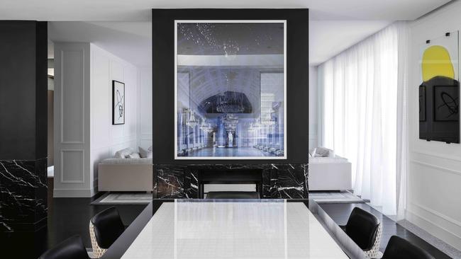White French panelling is used throughout the house. Picture: Tom Ferguson