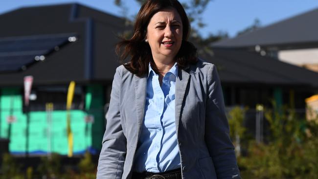 Queensland Premier Annastacia Palaszczuk said the outbreak in Victoria is concerning. Picture: AAP Image/Dan Peled.