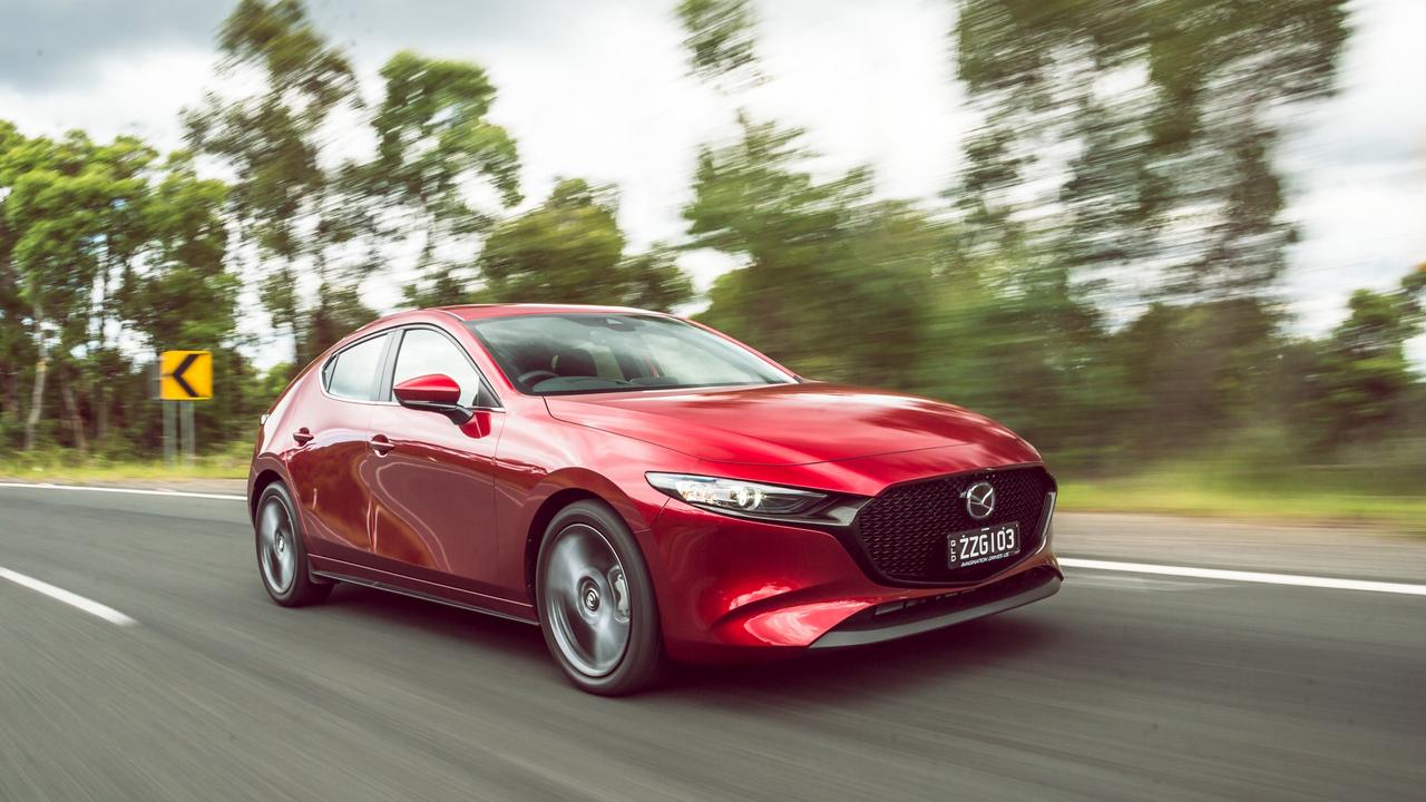 The Mazda’s sweeping roofline may be its downfall. Photo: Thomas Wielecki.