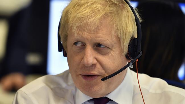 Boris Johnson is favoured to lead the Tory party to an election win this week. Picture: AP