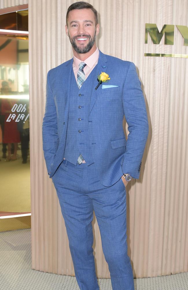 Kris Smith in the Myer Marquee at the Birdcage during Melbourne Cup Day at Flemington Racecourse in Melbourne, Tuesday, November 7, 2017. (AAP Image/Tracey Nearmy) NO ARCHIVING