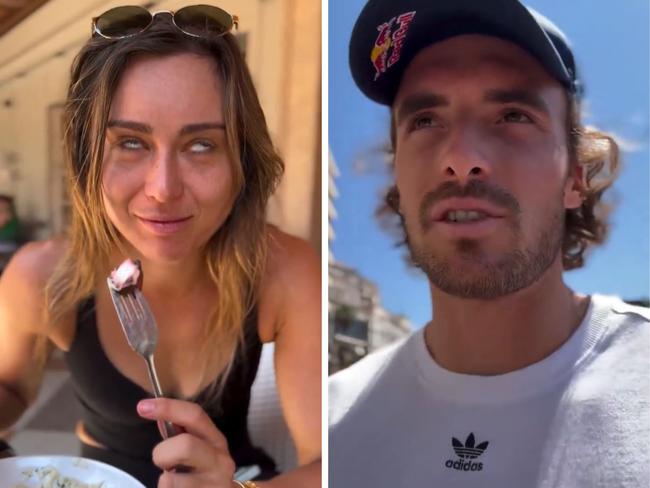 Stefanos Tsitsipas has been met with backlash after making 'deeply uncomfortable' comments to his girlfriend, fellow tennis player Paula Badosa. Picture: Instagram