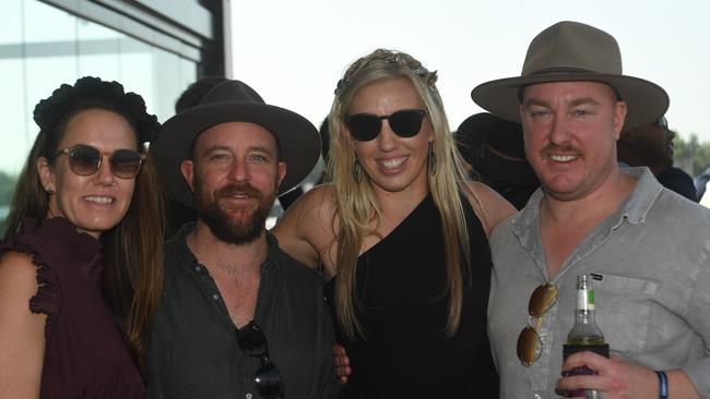 Kellie Bowden-Finlay, Clint Runnals, Amie Wagner and Sam Kilkenny at the Darwin Cup 2022. Picture: (A)manda Parkinson