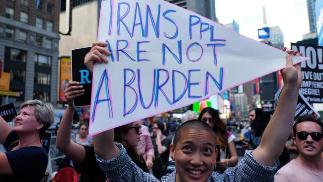 Transgender people may be banned from the military again. Picture: Jewel Samad/AFP