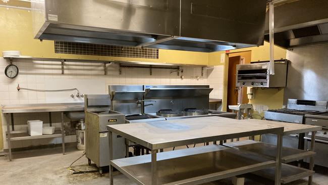 The old kitchen at Sporties will be renovated to comply with health regulations. Picture: Ryan Young