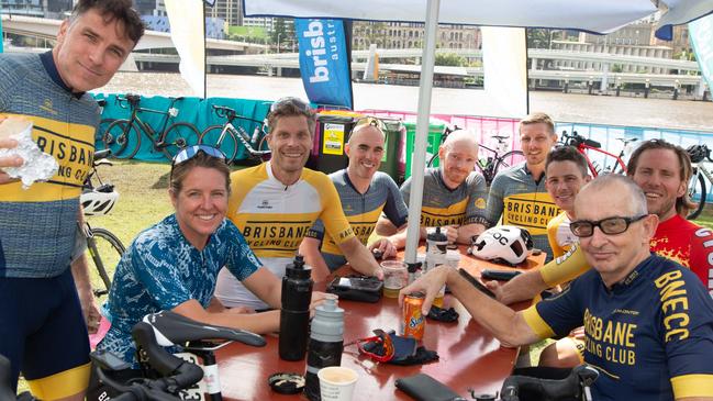 Thousands of cyclists took to the streets of the river city on Sunday for the Tour de Brisbane. \Photo: Grace Kessels. .