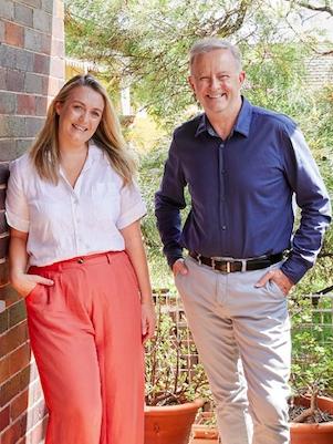 Mr Albanese and his, partner of two years Jodie Haydon. Picture: Alana Landsberry/Are Media via NCA NewsWire