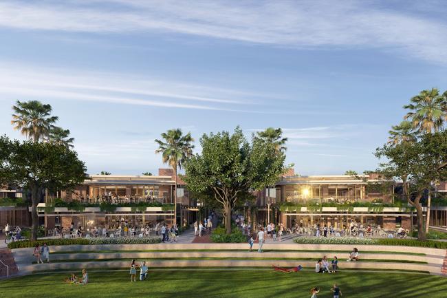 Artist impression of Sunland Group's The Lanes Retail Village at The Lanes.