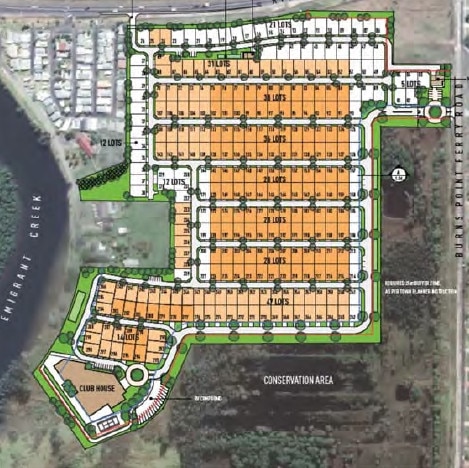 The master plan for the new GemLife home estate development project in West Ballina.