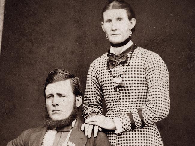 Rachel Kennedy (then McGill) with her husband Robert McGill in the 1870s. Courtesy of Michele Sowden. From the book Rachel, by Jeff McGill.