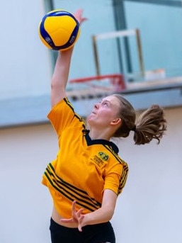 IB top achiever: Emma Guenther from Pembroke School achieved a perfect score in her IB Program. She also plays elite volleyball. Picture: Supplied