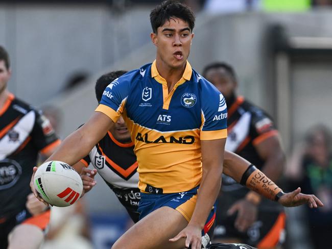 Blaize Talagi is viewed as the Parramatta’s long-term fullback. Picture: NRL Photos/David Hossack