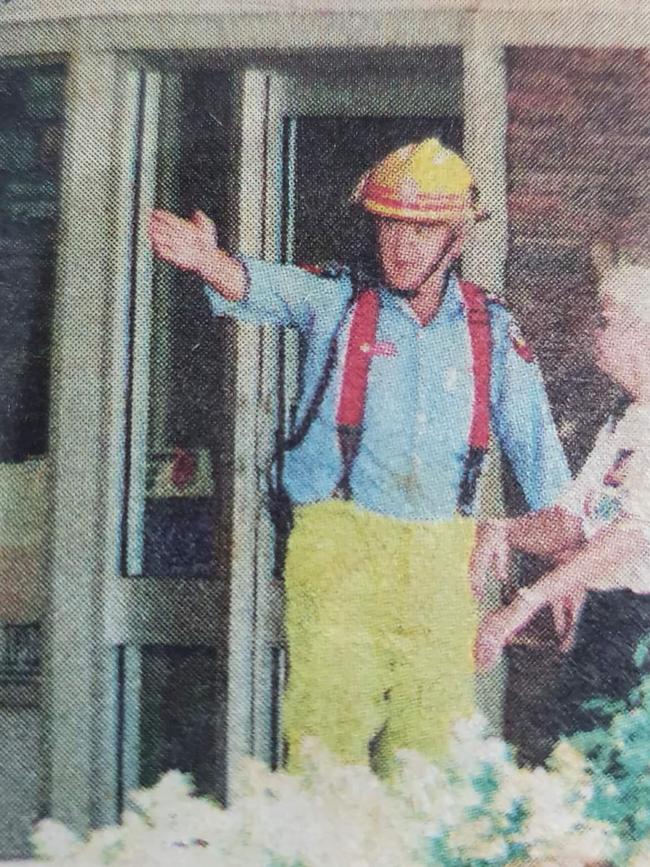 Retired Queensland Fire and Emergency officer Neil Lesmond was a first responder to the Buchanan's Hotel fire. Picture: Supplied.