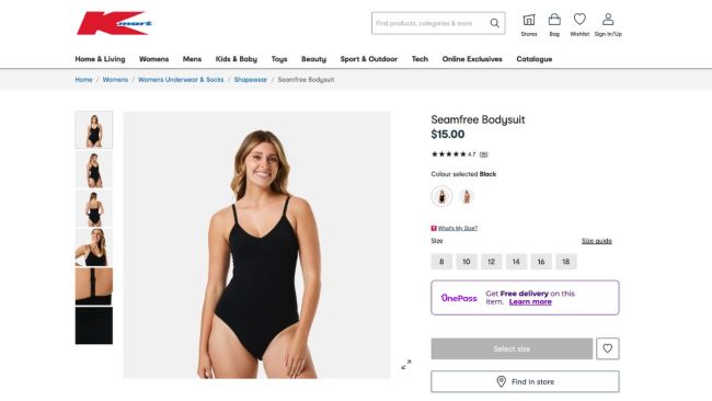 Kmart shoppers raving about $15 Skims bodysuit dupe that shaves