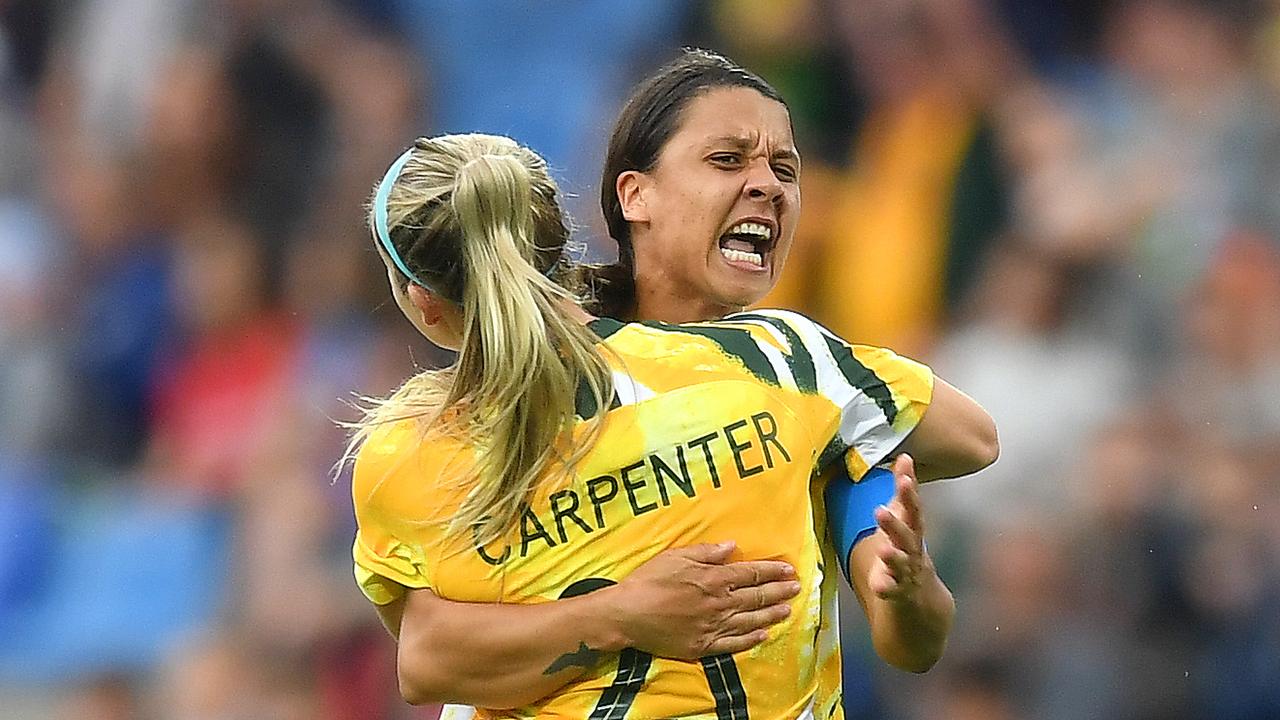 Sam kerr told the “haters” to “suck on that one” following the Matildas’ comeback win