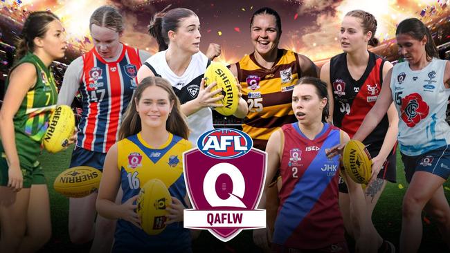 Standout stars from the 2024 QAFLW competition. Pictures: Brooke Sleep Media, Highflyer Images and Cavan Flynn.