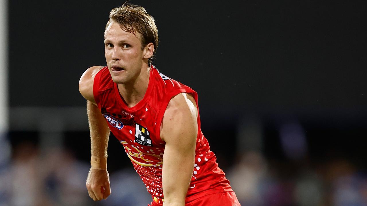 Jack Lukosius kicked an equal-career best five goals in the game. (Photo by Michael Willson/AFL Photos via Getty Images)