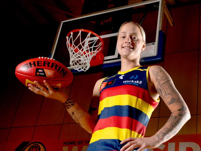 Adelaide AFLW player Taylah Levy is preparing for her first finals campaign. Picture: Dean Martin