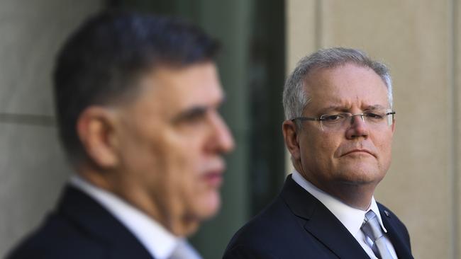 Even with the new restrictions announced by Prime Minister Scott Morrison on Wednesday, Australia is still lagging behind in its response. Picture: AAP/Lukas Coch