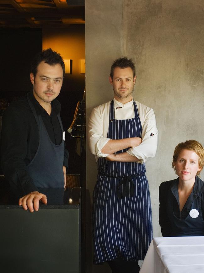 Verge restaurant’s Simon Denton, Dallas Cuddy and Ainslie Lubbock.