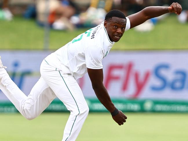 GQEBERHA, SOUTH AFRICA - DECEMBER 06: Kagiso Rabada of South Africa during day 2 of the 2nd Test match between South Africa and Sri Lanka at Dafabet St George's Park on December 06, 2024 in Gqeberha, South Africa. (Photo by Richard Huggard/Gallo Images/Getty Images)