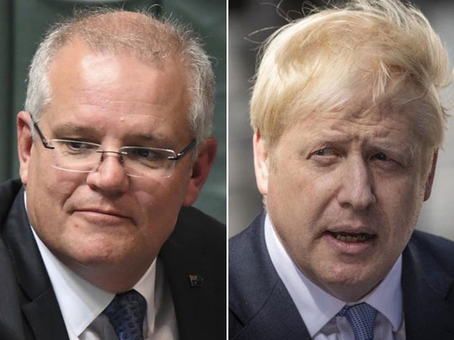 Scott Morrison has phoned Boris Johnson to congratulate him.