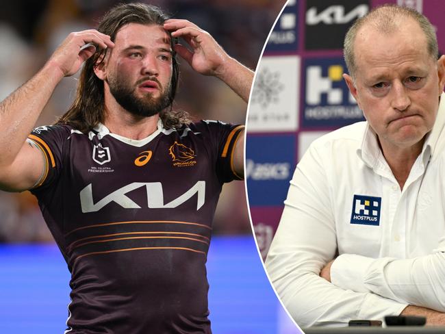 Brisbane coach Michael Maguire was scathing in his criticism of the Broncos pack on Friday night.