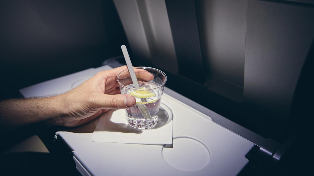 Passengers who reach for alcoholic drinks to help them sleep on long flights are being warned against it. Picture: istock