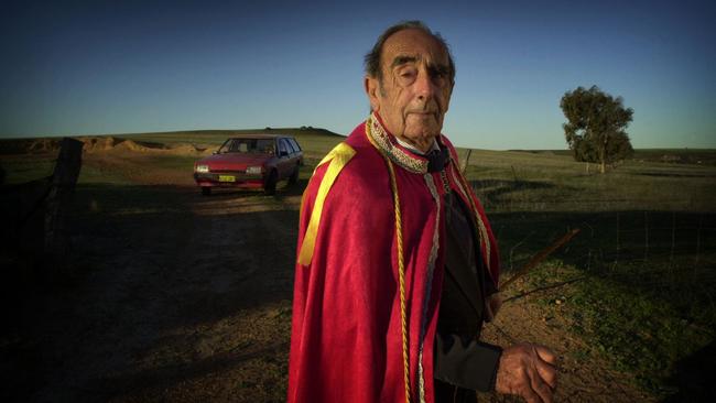 Prince Leonard Casley, pictured at Hutt River Principality in 2001, recently announced his plans to abdicate. Picture: Ross Swanborough