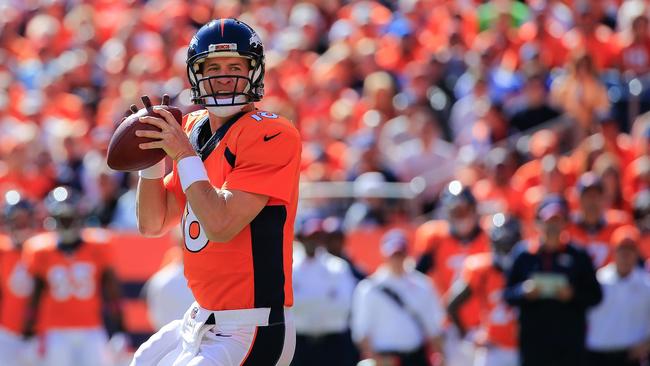 Quarterback Peyton Manning #18 of the Denver Broncos.