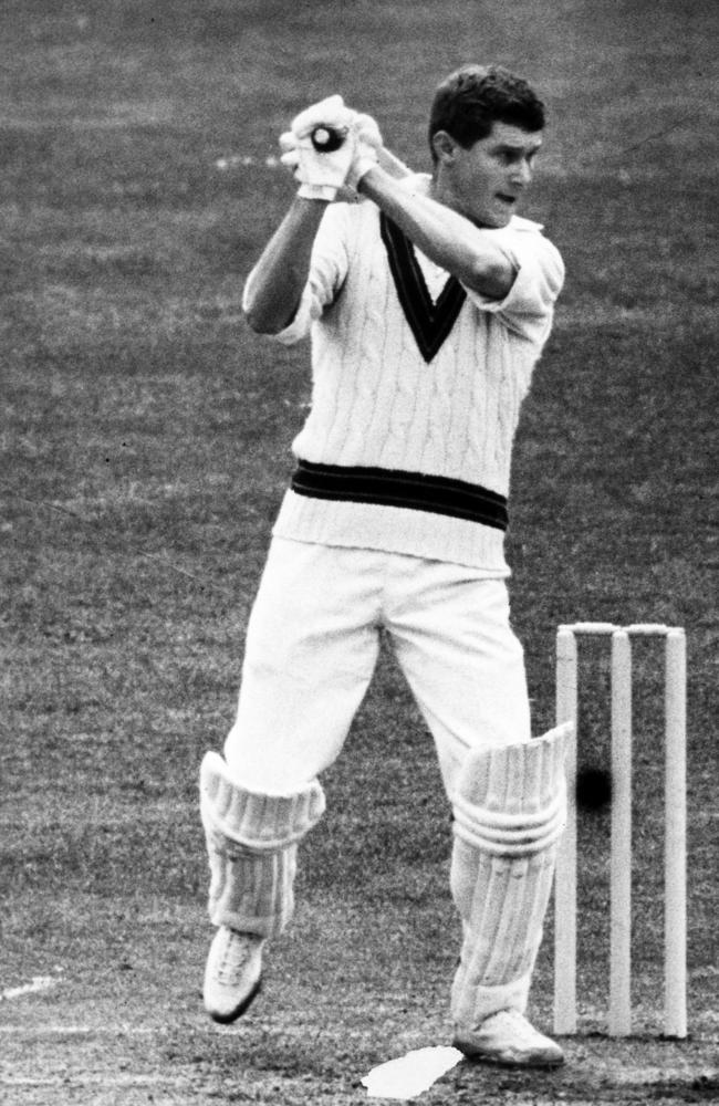 Bob Cowper pictured batting for Australia during his decorated career