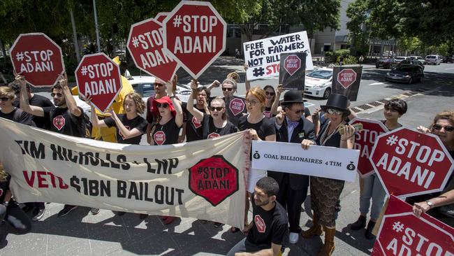 The Greens attacked the Adani coal project, and won just 10 per cent of the vote. Picture: AAP Image/Glenn Hunt