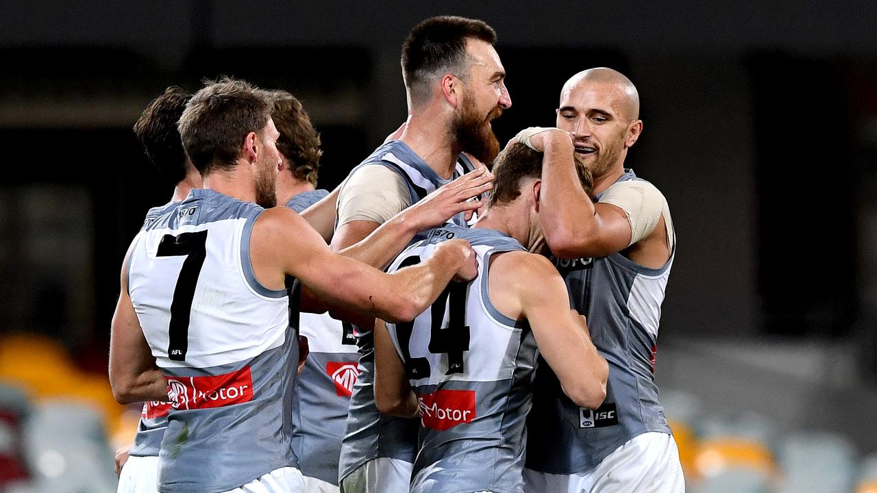 Port Adelaide was much, much too good for Melbourne on Thursday night. (Photo by Bradley Kanaris/Getty Images)