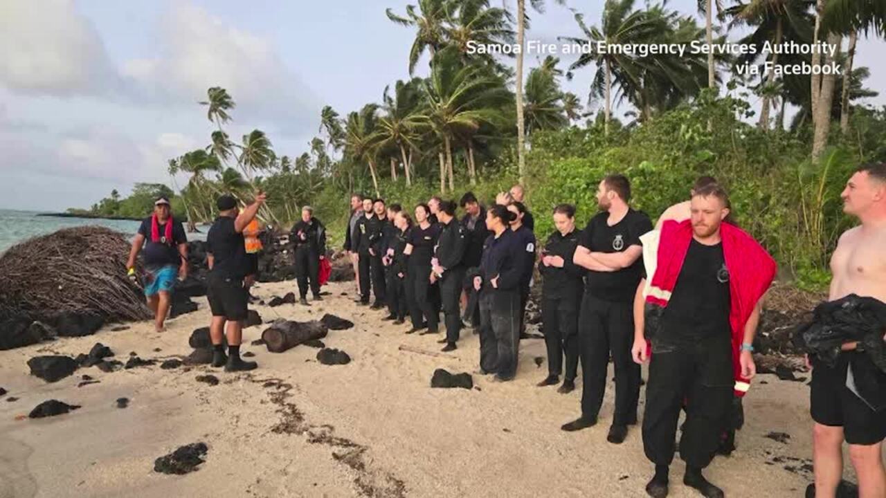 New Zealand navy ship sinks off Samoa, all 75 on-board survive