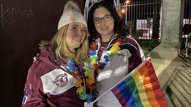 Fans who couldn’t get their hands on the jerseys are still showing off their colours.