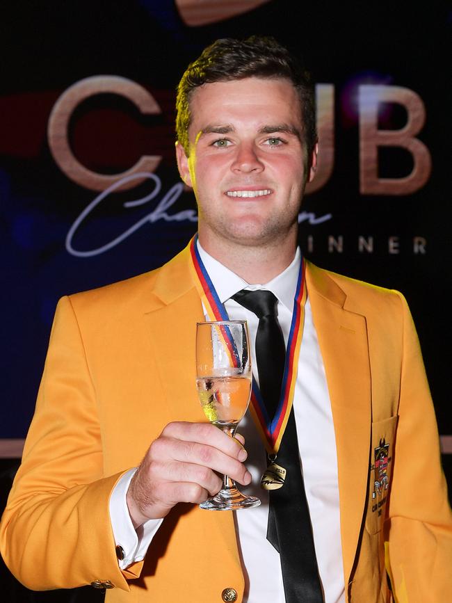 Brad Crouch after winning this year’s club champion award. Picture Mark Brake