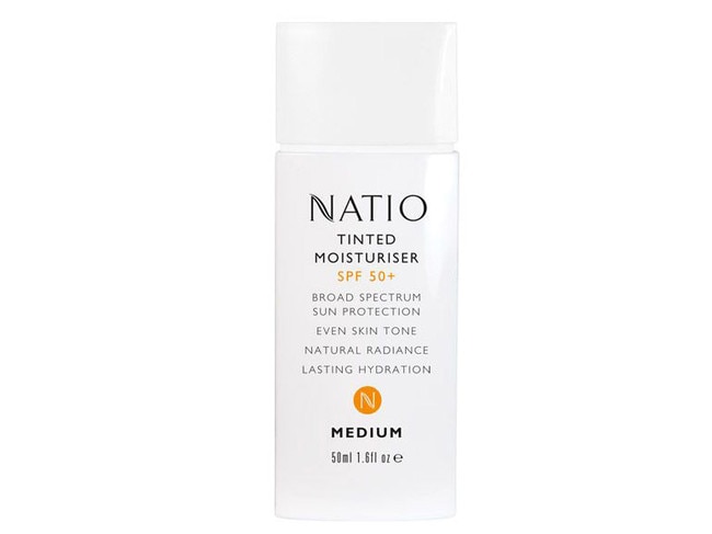 NATIO TINTED MOISTURISER SPF 50. Picture: Supplied