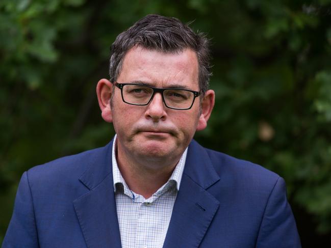 MELBOURNE, AUSTRALIA - NewsWire Photos FEBRUARY 13, 2021: Victorian Premier Daniel Andrews addressed the media at Parliament Gardens with a COVID-19 update. Picture: NCA NewsWire / Paul Jeffers