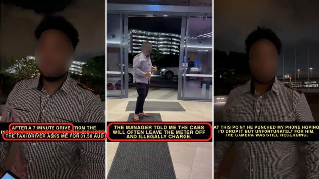 Canadian vlogger Christian LeBlanc - who goes by @lostleblanc on social media - shared footage of a confrontation with a 13cabs taxi driver in Brisbane onDecember 17