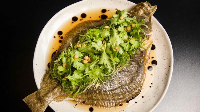 Whole Flounder from Lagoon Dining. Picture: Nicole Cleary