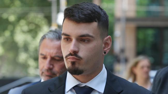 Alex Agelopoulos, 24, has been dubbed ‘Bucket Man’. Picture: David Crosling